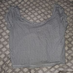 American eagle striped crop top